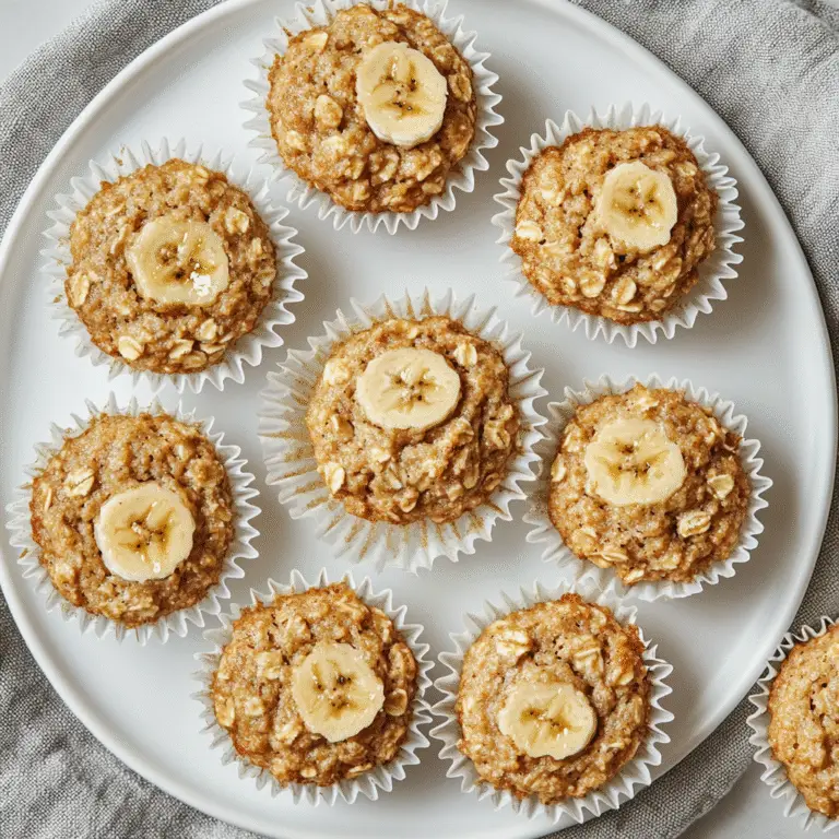 Freezer-Friendly Banana Oat Muffins