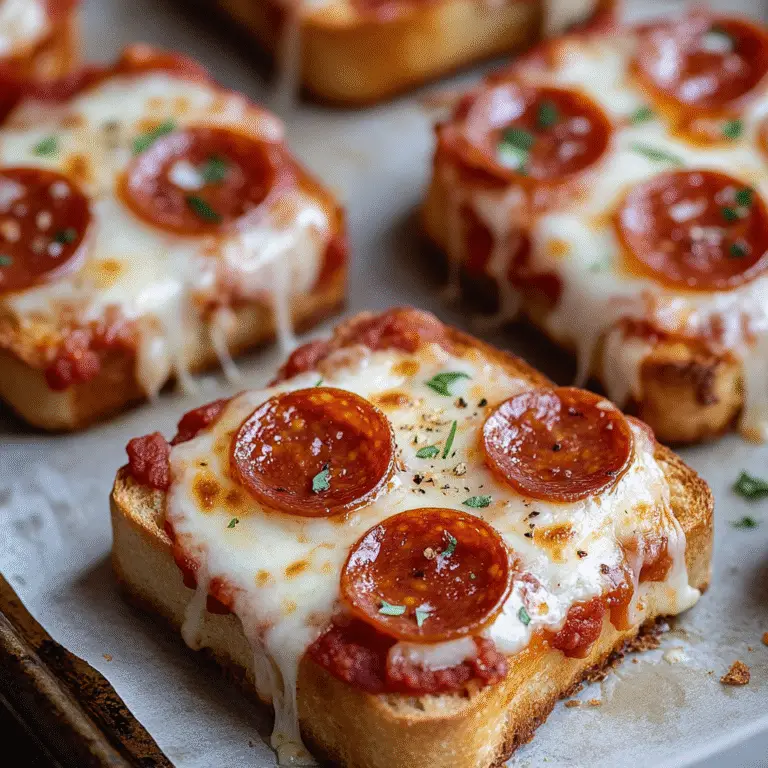 🍕 Mini Pizza Toasts (Air Fryer or Oven)