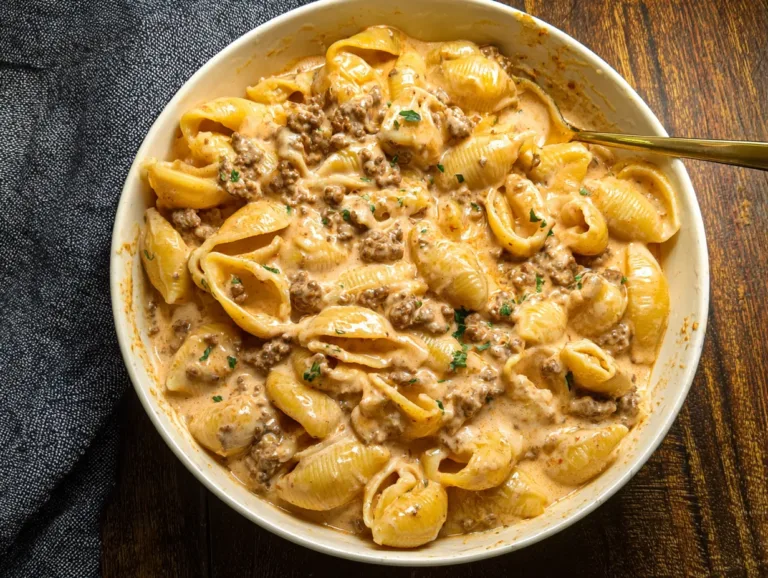 Creamy One Pot Beef Pasta: Easy High Protein Dinner