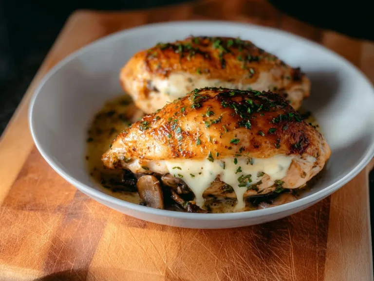 Mushroom Stuffed Chicken Breast