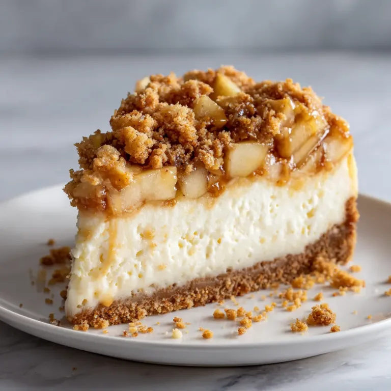 Apple Crumble Cheesecake