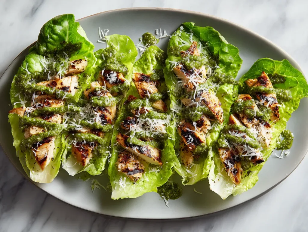 Mediterranean lettuce wraps
