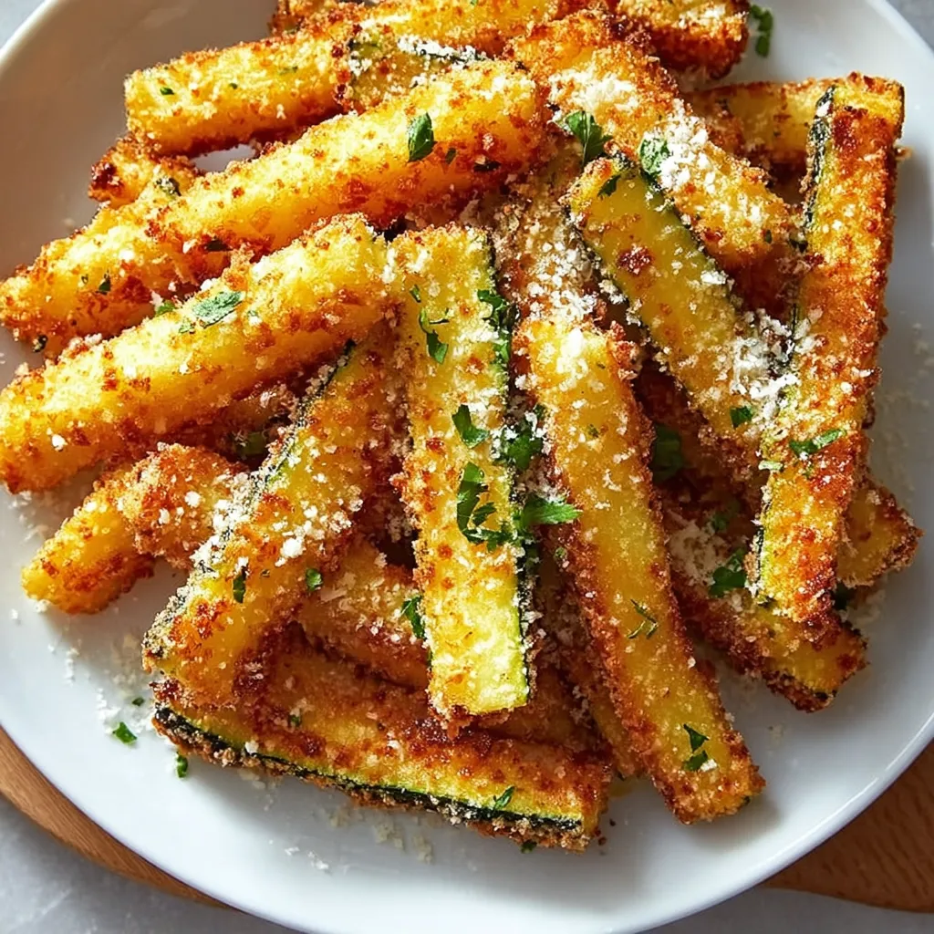 air fryer baked zucchini fries