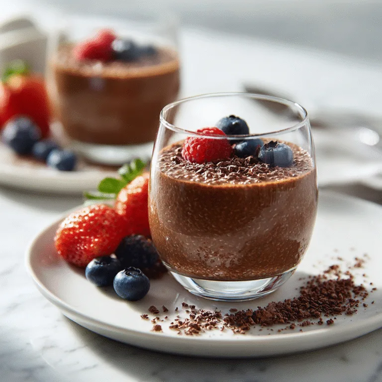 High Protein Chocolate Chia Seed Pudding – Creamy, Rich & Guilt-Free