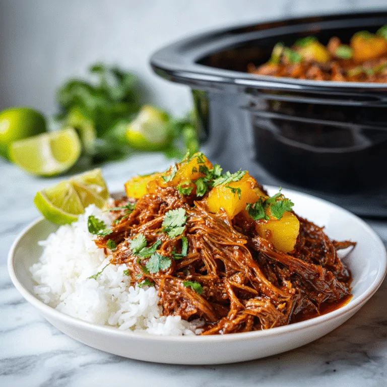Crockpot Chipotle Pineapple Pot Roast Bowls (Sweet, Smoky & Spicy Comfort Food)