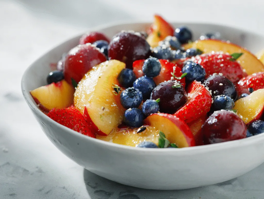 ripe peaches for salad