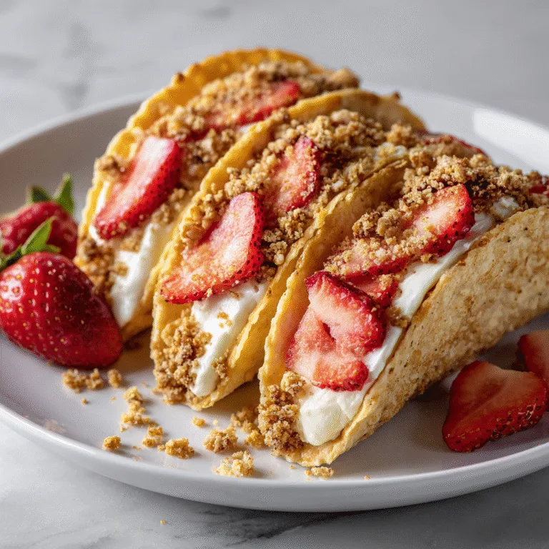 Strawberry Crunch Cheesecake Tacos – A Fun Dessert Treat