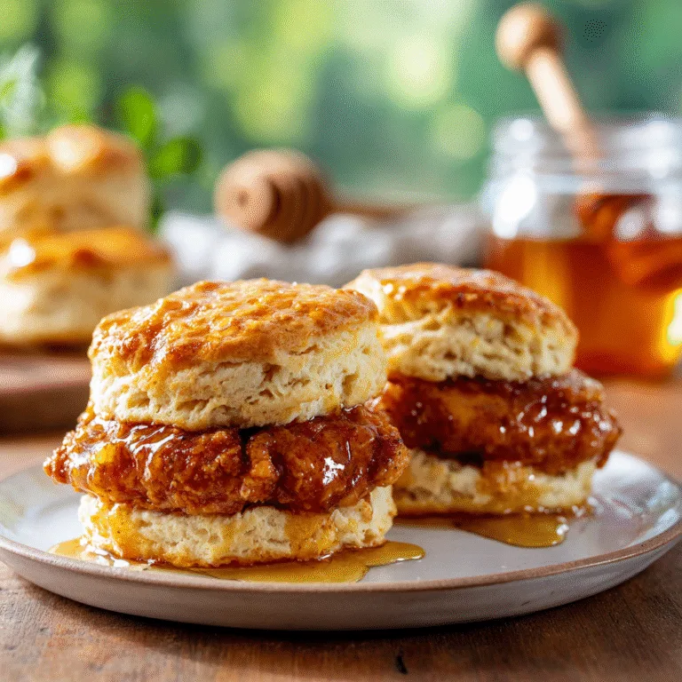 Hot Honey Chicken Biscuits: A Southern Classic with a Fiery Twist