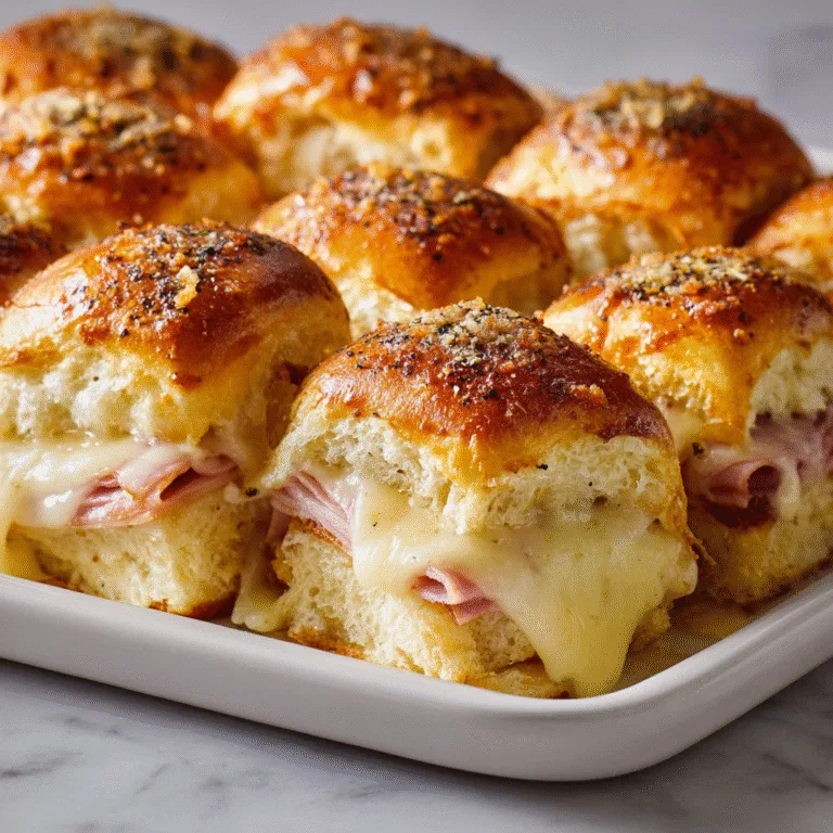 Baked Ham and Cheese Sliders