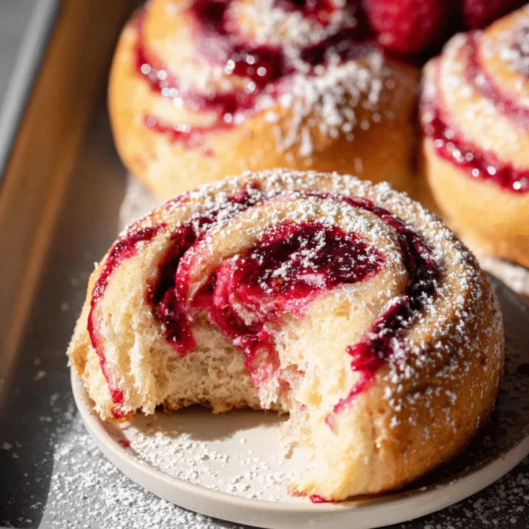 Sweet Baked Raspberry Buns – Full Article
