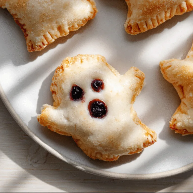 Vegan Blueberry Ghost Hand Pies – Spooky, Sweet, and Totally Delicious