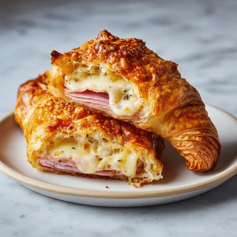 Baked Ham and Cheese Croissants: The Ultimate French-Inspired Comfort Food