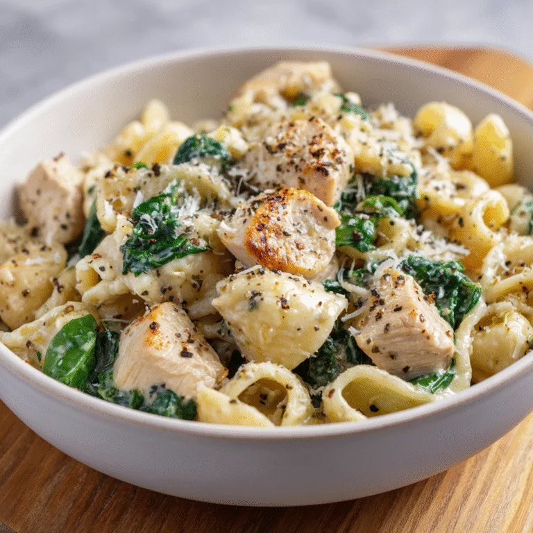 Creamy Chicken Spinach Pasta: The Ultimate Comfort Food That Delivers Restaurant Quality at Home