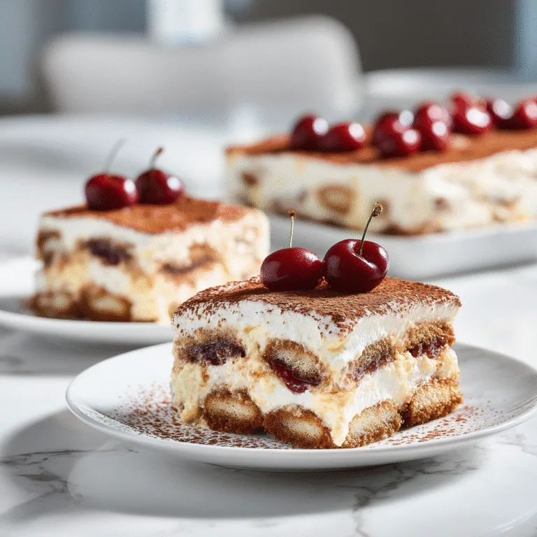 Cherry Amaretto Tiramisu: An Elegant Twist on Italy’s Most Beloved Dessert