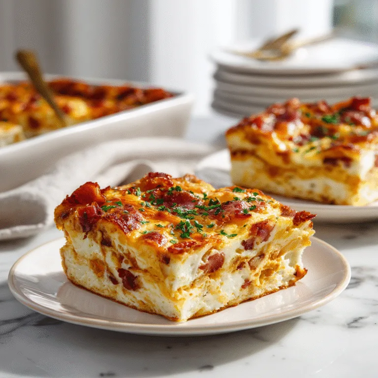 Bacon and Cheese Pancake Casserole – A Comfort Food Brunch Favorite