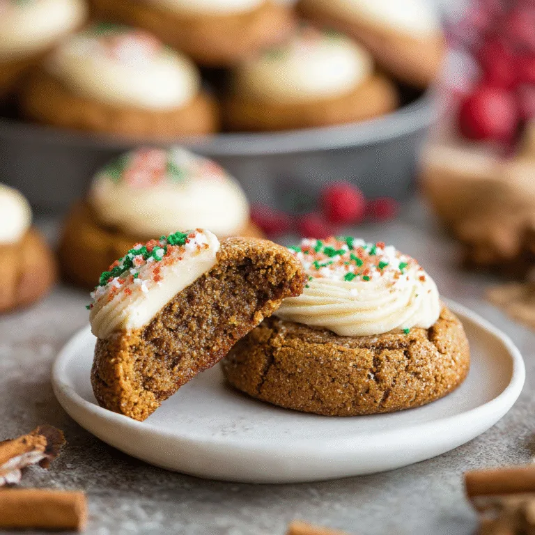 Gingerbread Cheesecake Cookies: A Festive Twist on Two Classics