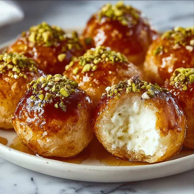 Ricotta Pistachio Honey Bites Recipe