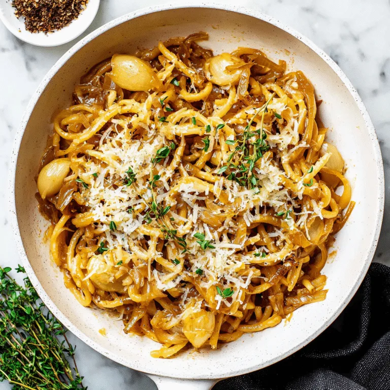 One-Pot French Onion Pasta: Comfort Food Perfection