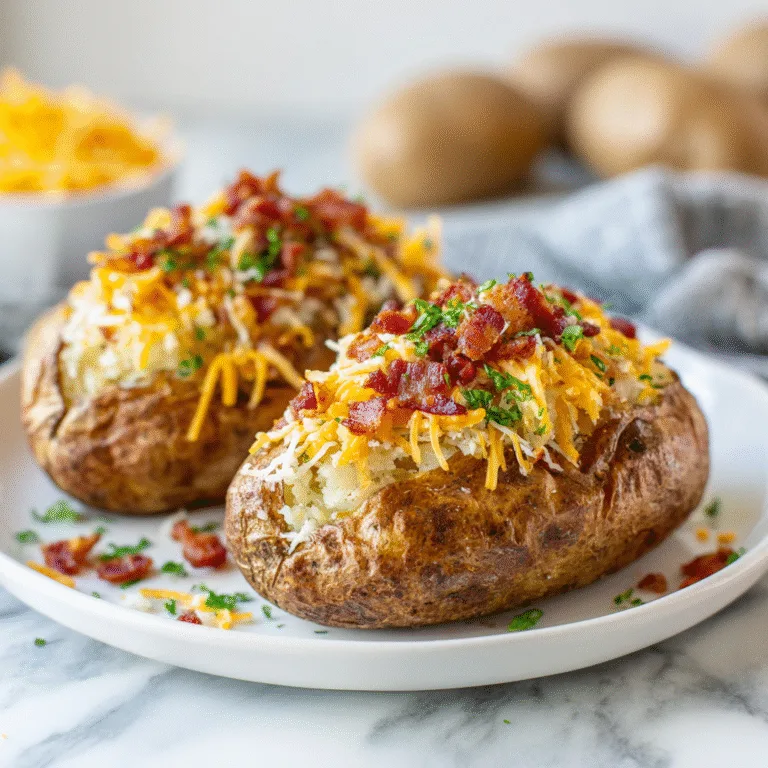 Air Fryer Baked Potatoes – Crispy Outside, Fluffy Inside