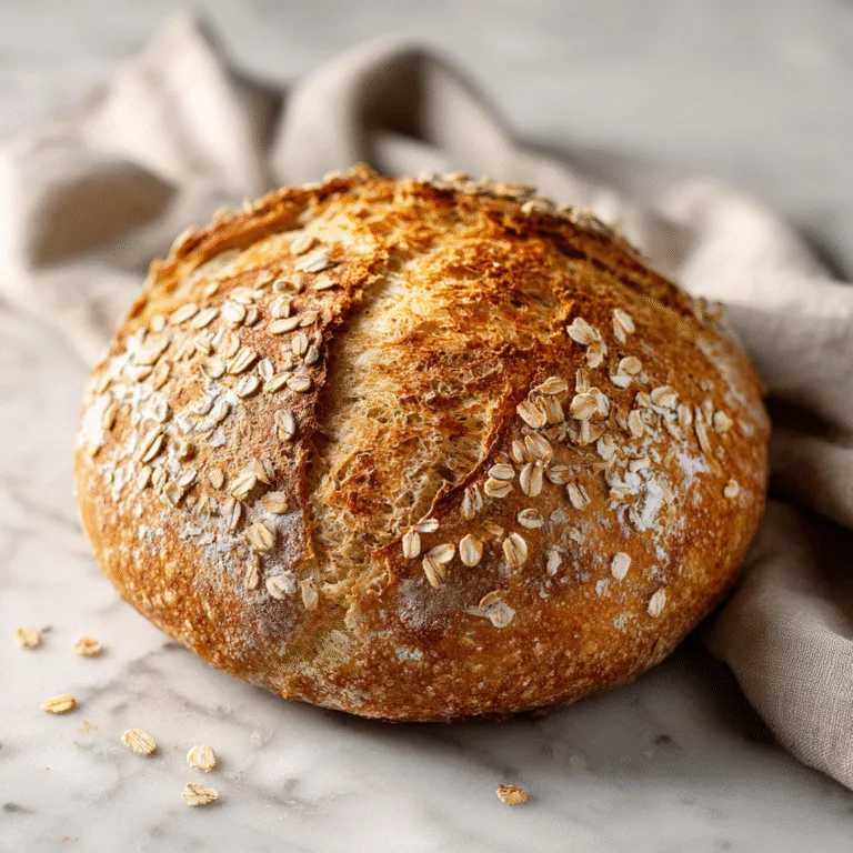 Honey Oat Sourdough Bread – A Naturally Sweet, Rustic Loaf You’ll Love