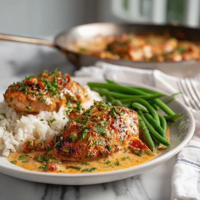 Smothered Skillet Chicken Cajun: A Southern Comfort Classic with a Kick
