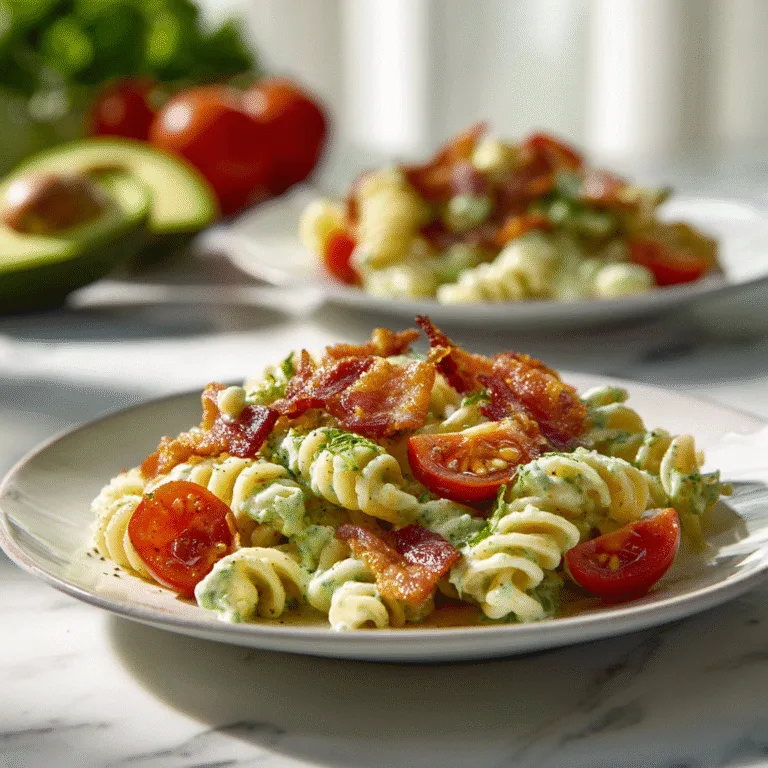 BLT Pasta with Avocado Ranch: A Creamy Twist on a Classic Favorite