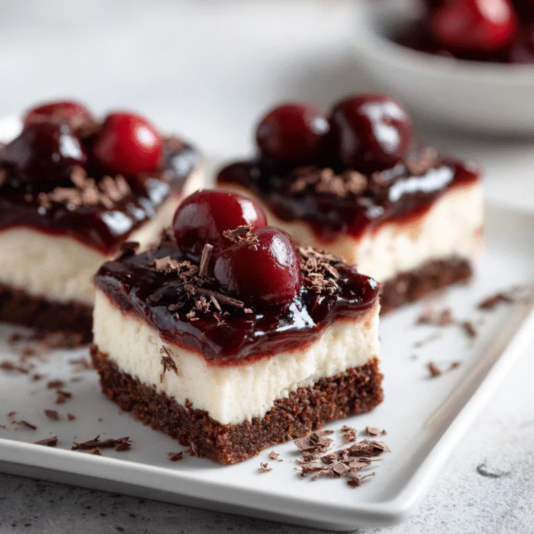 Chocolate Cherry Cheesecake Bars – A Decadent Dessert Worth Every Bite