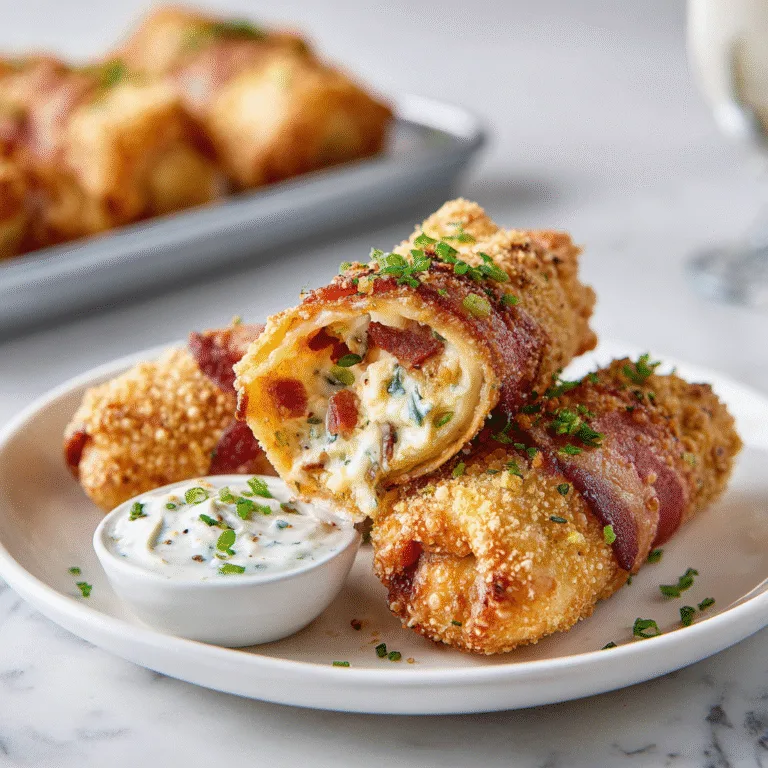 Crispy Bacon Jalapeño Popper Egg Rolls: The Ultimate Game Day Appetizer