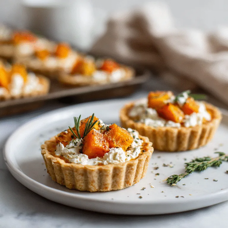 Mini Pumpkin Goat Cheese Tartlets – A Fall Appetizer Dream