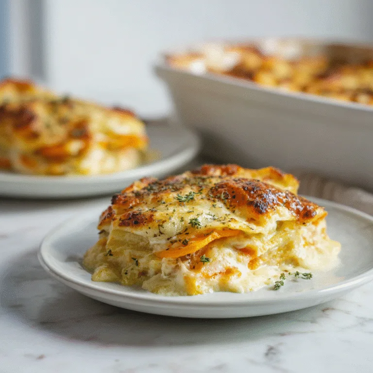 Cheesy Root Vegetable Gratin – A Comforting Holiday Favorite