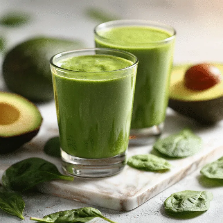 Green Smoothie with Spinach Avocado: A Creamy, Energizing Power Drink for Any Day