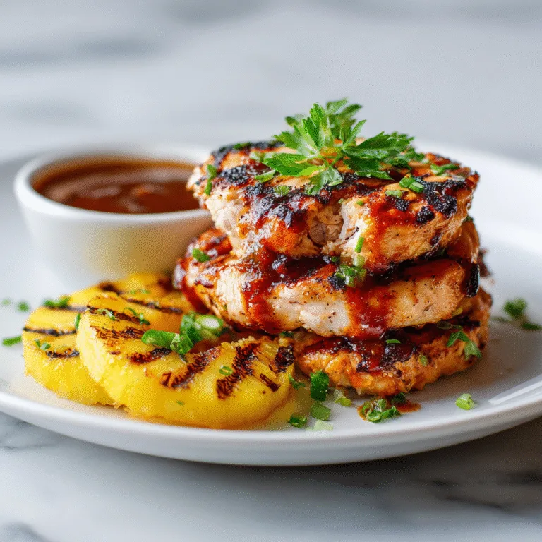 Hawaiian Huli Huli Chicken Stack: A Taste of the Islands in Every Bite 🌴🍍
