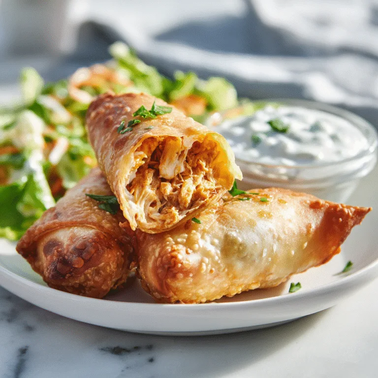 Crispy, Spicy, and Addictively Delicious Buffalo Chicken Egg Rolls
