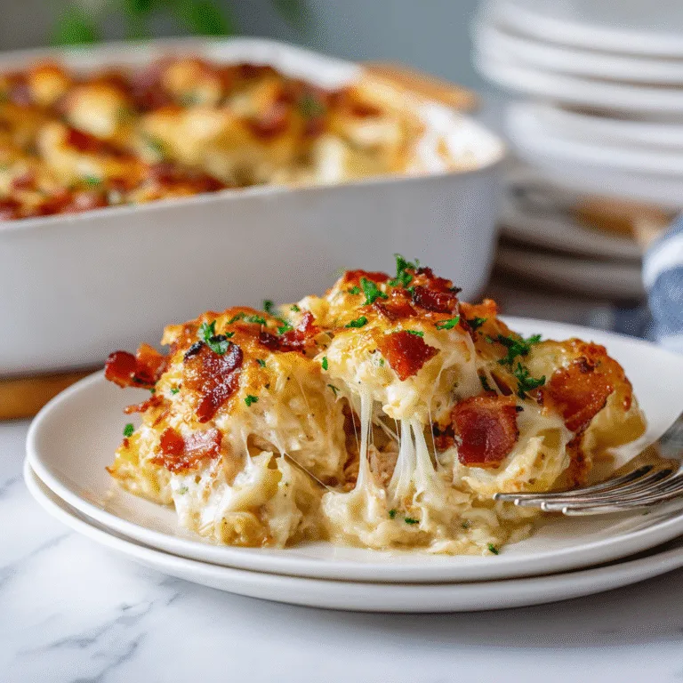 Crack ChickenBacon Casserole – The Ultimate Comfort Food Bake