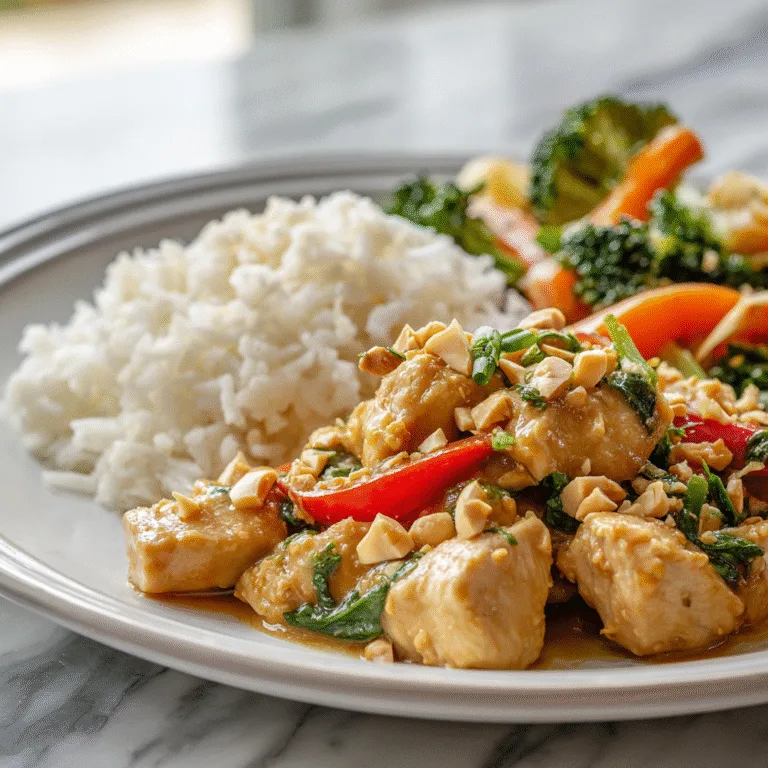 Thai Peanut Chicken: A Flavor-Packed Fusion of Creamy, Spicy, and Savory Goodness