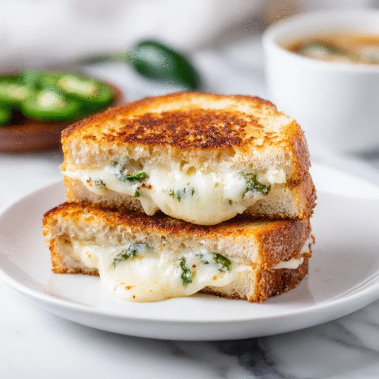 Jalapeño Popper Grilled Cheese – A Spicy, Gooey Twist on a Classic Favorite