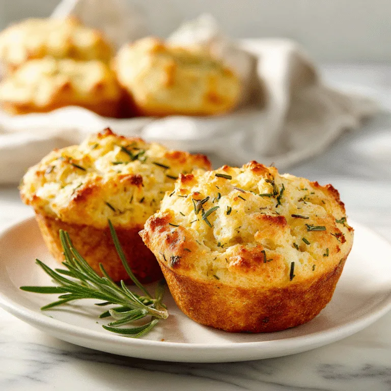 Easy Garlic Rosemary Focaccia Muffins: Soft, Savory, and Irresistible