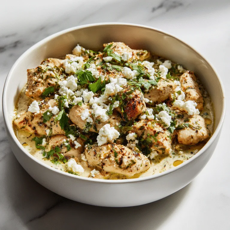 Creamy Chicken Bowls with Feta