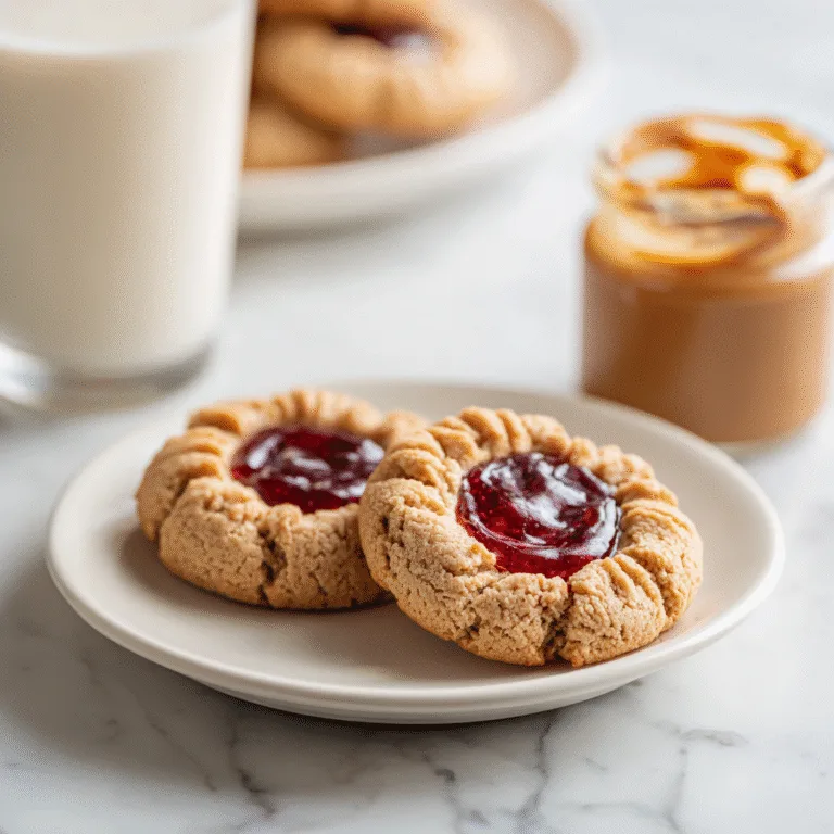 Nostalgic PB&J Thumbprint Cookies – A Sweet Taste of Childhood