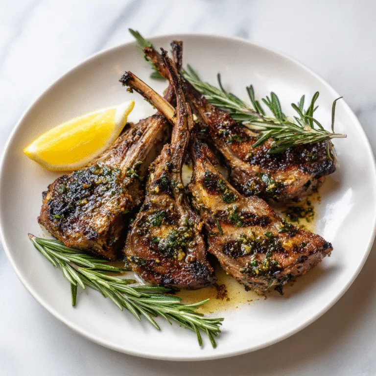 Grilled Lamb Chops Flavor – Juicy, Smoky, and Packed with Mediterranean Charm