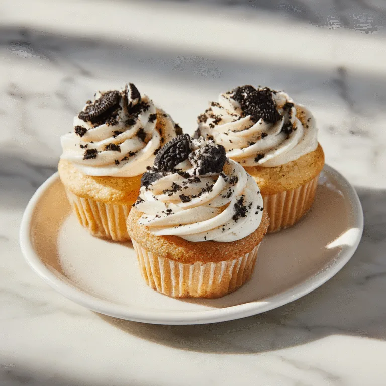 Cookies and Cream Cupcakes – Bakery-Style Oreo Bliss at Home