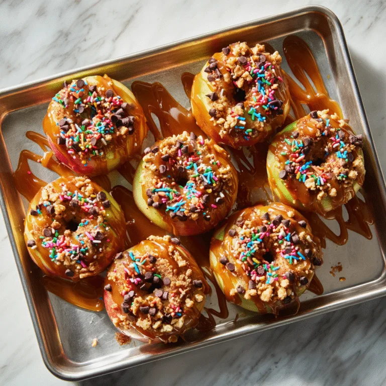 🍎 Sheet Pan Caramel Apples – The Easy Fall Dessert Everyone Loves