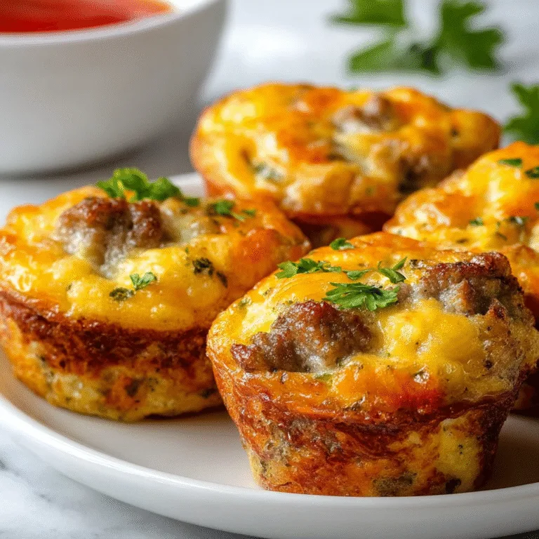 Savory Sausage Egg Bites: The Ultimate High-Protein Breakfast for Busy Mornings