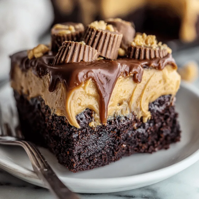 Chocolate Peanut Butter Poke Cake: The Ultimate Indulgent Dessert