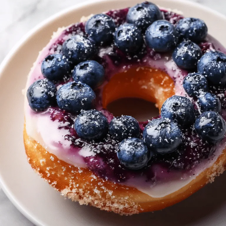 Blueberry Glazed Donut – The Perfect Balance of Sweet, Fruity, and Fluffy