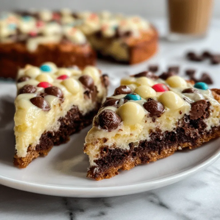 White Chocolate Brownie Pizza: A Dessert Dream Come True 🍫🍓