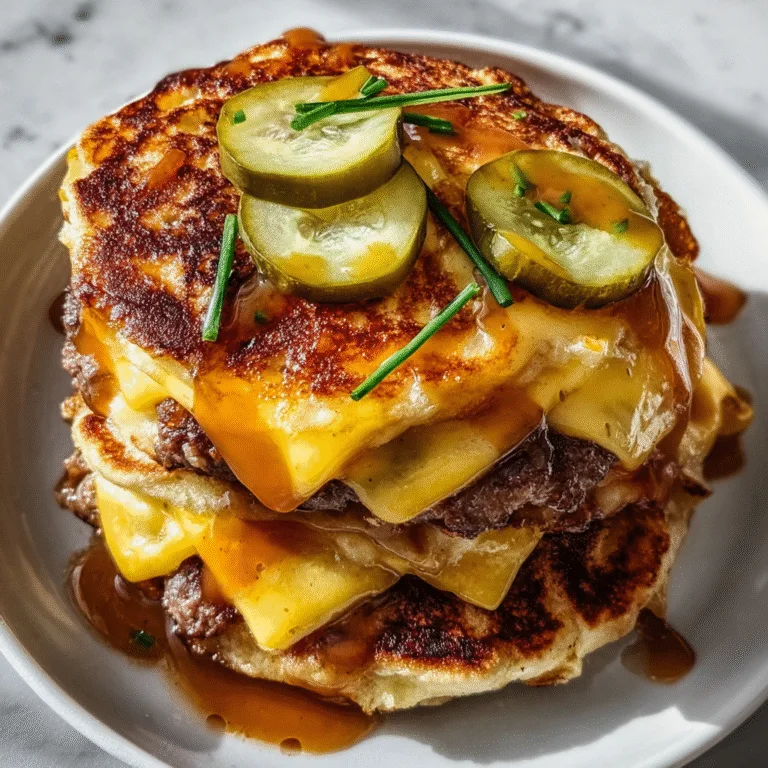 Smash Burger Pancakes — A Unique Twist on Breakfast Meets Dinner Magic!