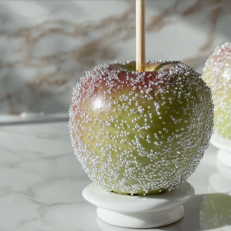 White Sparkle Candy Apples – A Magical Twist on a Classic Treat