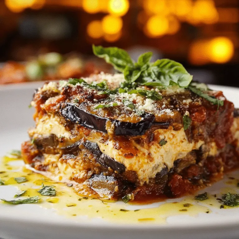 Vegan Eggplant Lasagna – Creamy, Savory & 100% Dairy-Free!