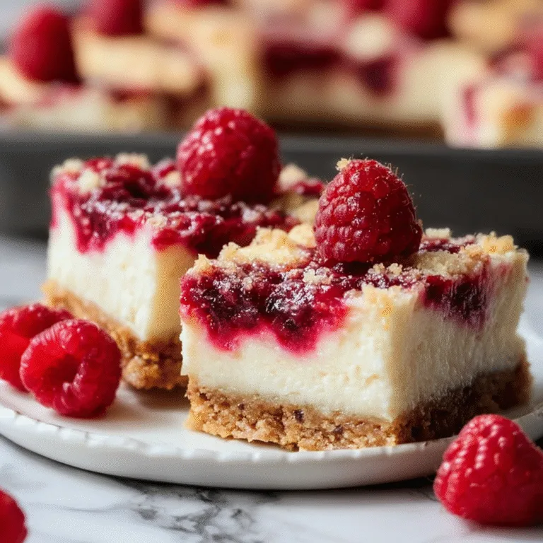 Raspberry Cheesecake Bars – Creamy, Fruity, and Simply Irresistible